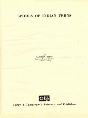 cover image of Spores of Indian Ferns